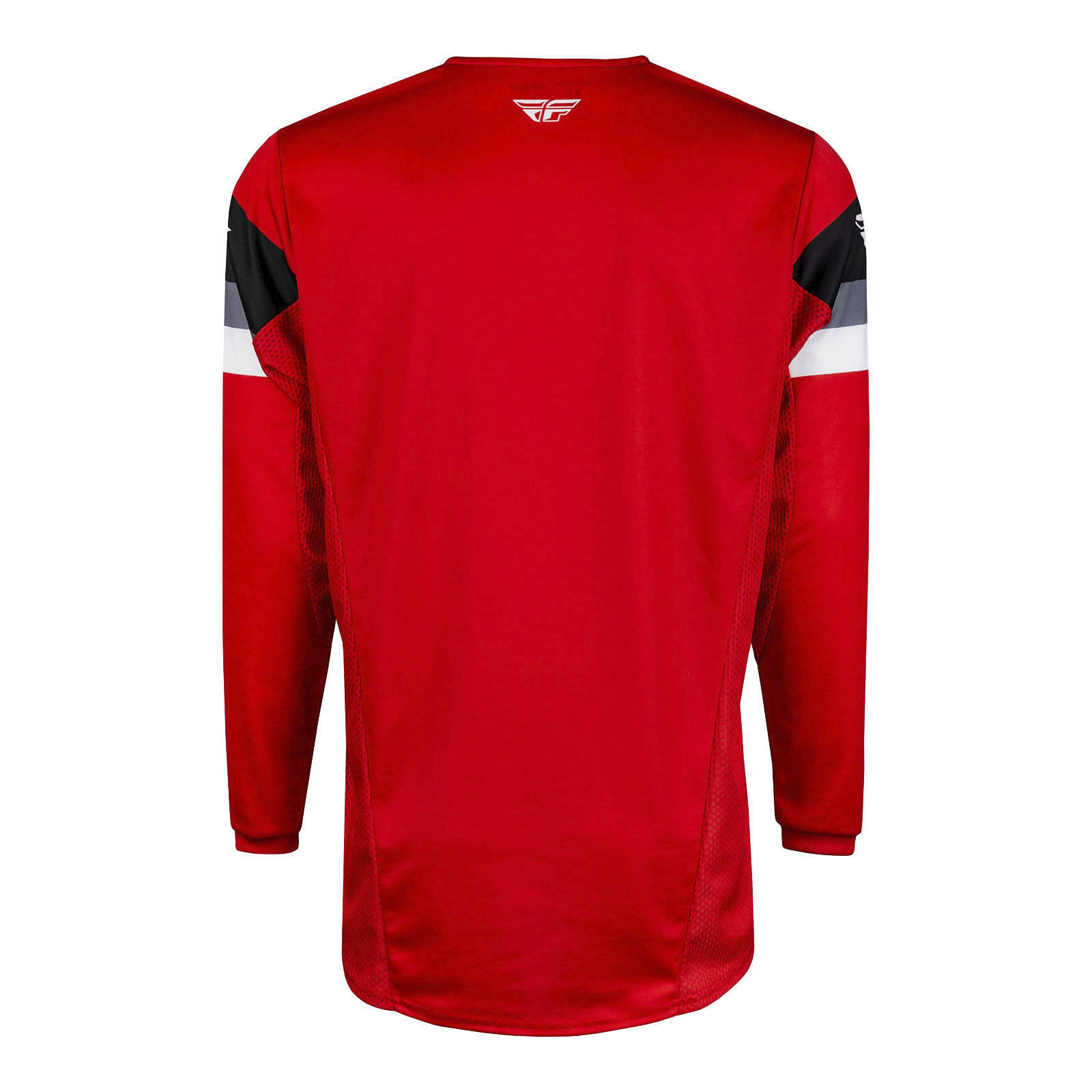 FLY Racing Kinetic Prix Motocross Jersey Red / Grey / White - Image 2