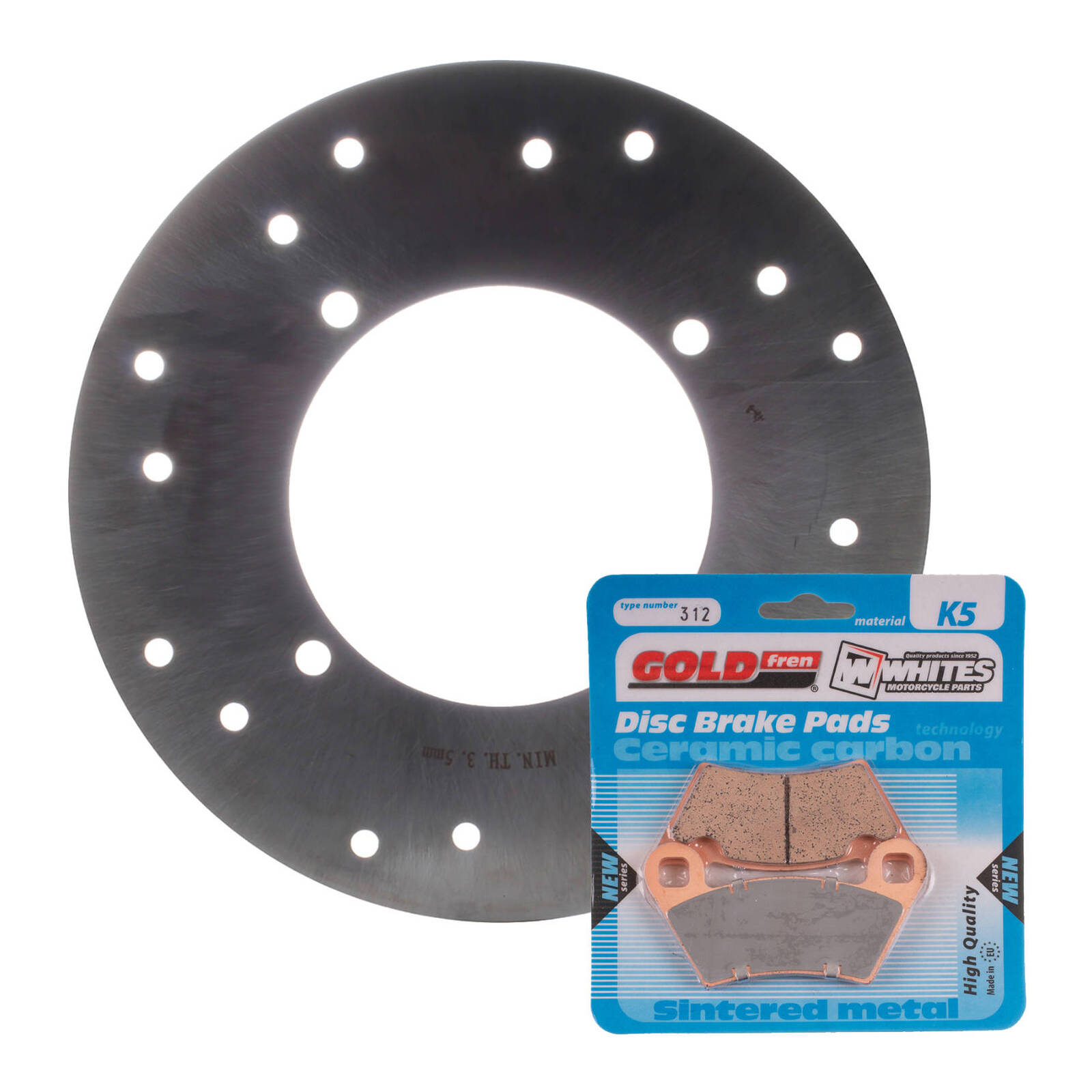Brake Disc & Pad Rear Kit - Polaris ACE 570 HD '16-'18 - Image 1
