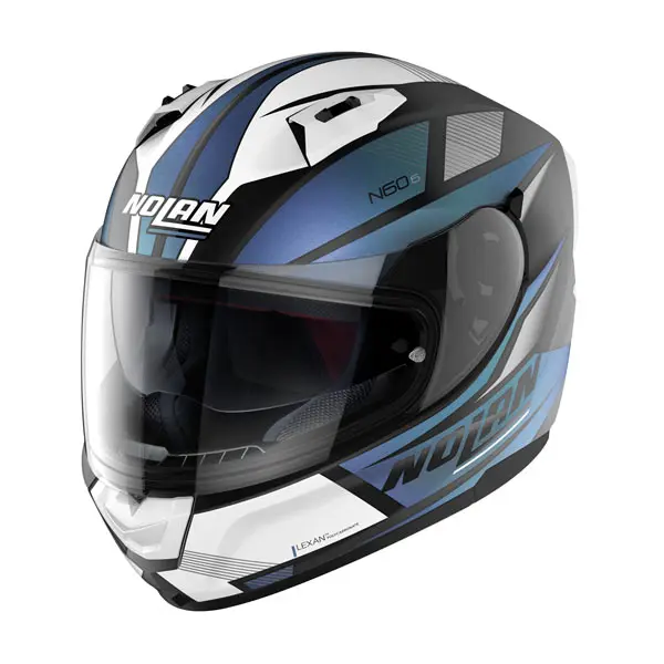 Nolan N60-6 Downshift Road Helmet Flat Black/ Steel Blue