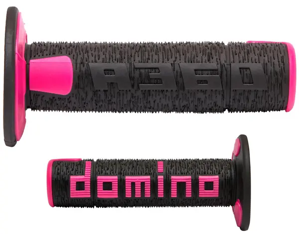 Domino Off-Road Grips - A360 Premium MX Black/Fuchsia