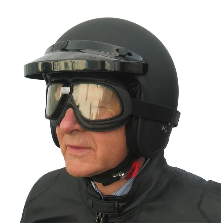 HELMET CLASSIC OPEN FACE MATT BLK 60/XL
