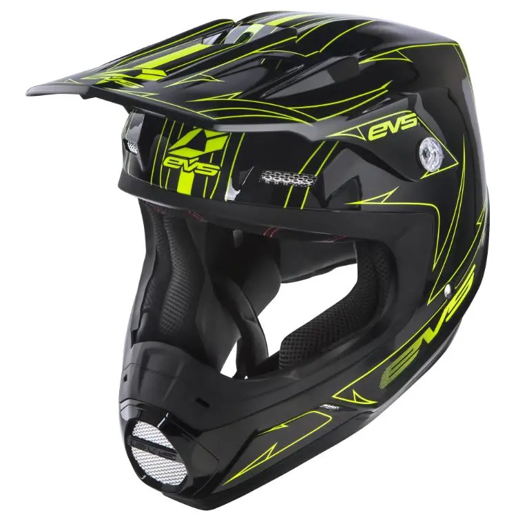 EVS T5 HELMET PINNER BK/HV MD
