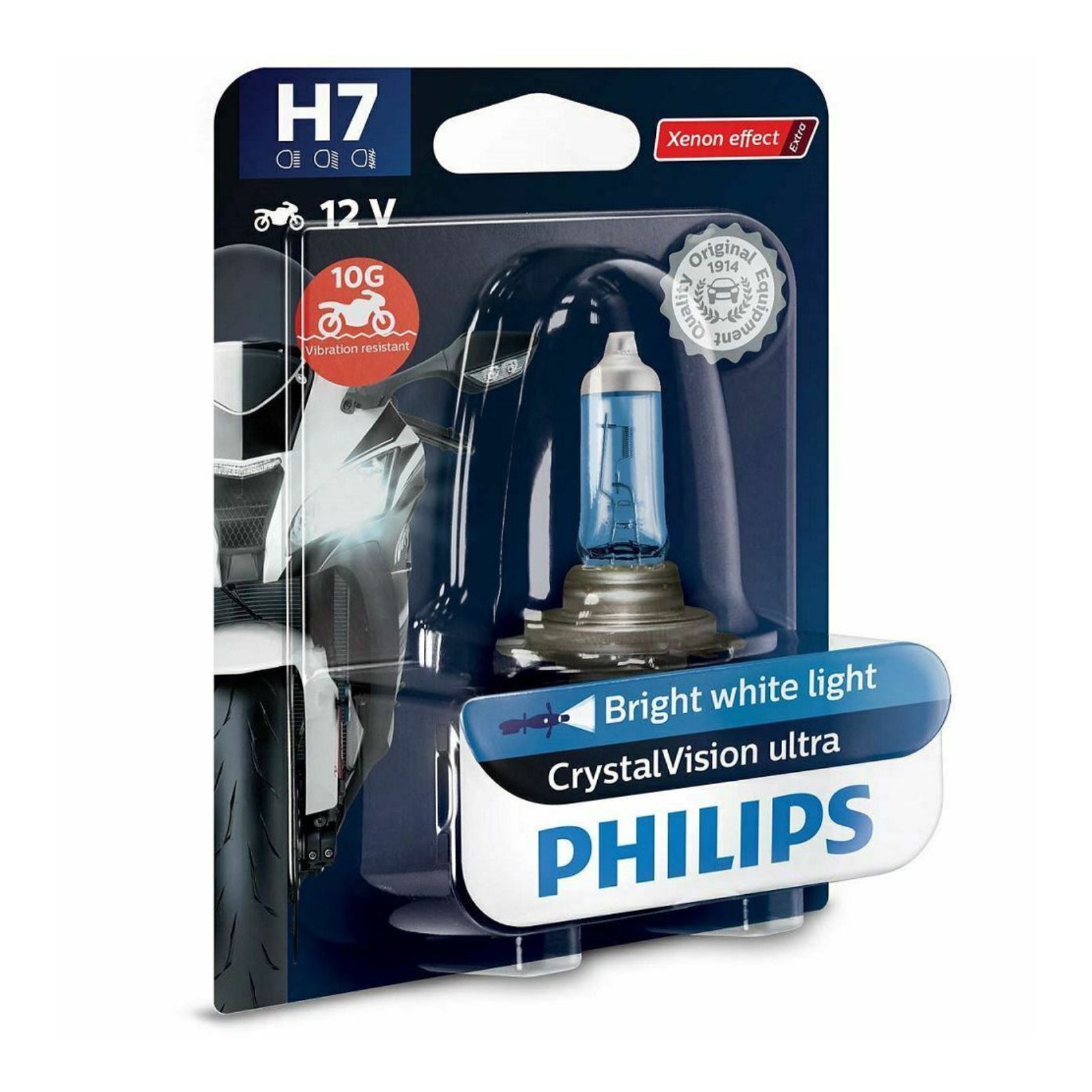 PHILIPS BULB H7 12972 CVU 12V 55W PX26d BW CRYSTAL VISION - Image 1