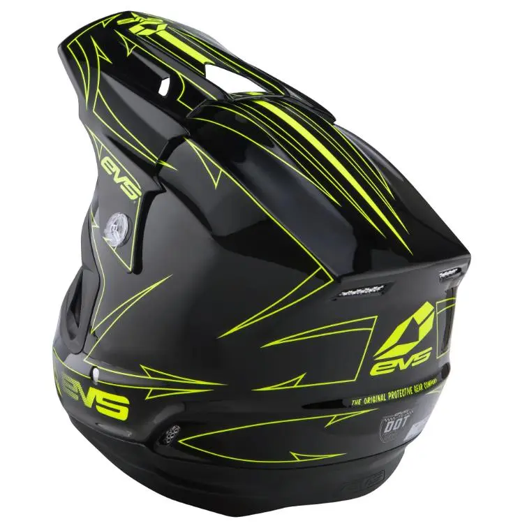 EVS T5 HELMET PINNER BK/HV MD