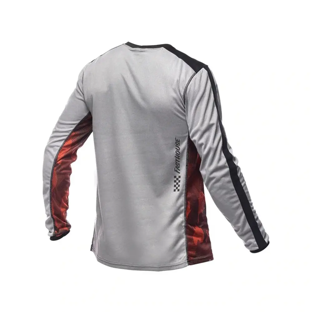 Fasthouse Acadia Long Sleeve Jersey Heather Gray Youth