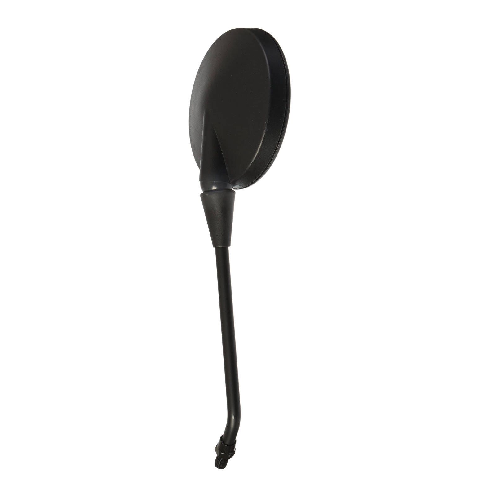 WHITES MIRROR 10mm UNIVERSAL MATT BLK ROUND - Image 1