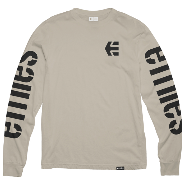 Etnies Icon Long Sleeve Tee Natural - Image 1