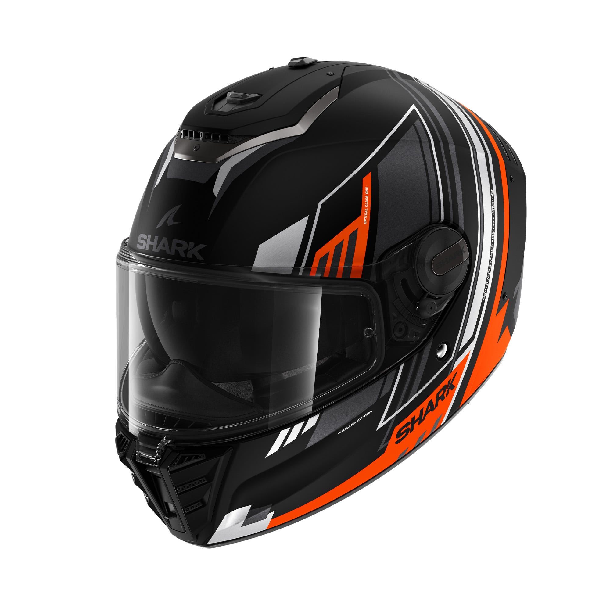 Shark Spartan RS Byhron Road Helmet Matte Black/ Orange/ Chrome - Image 1