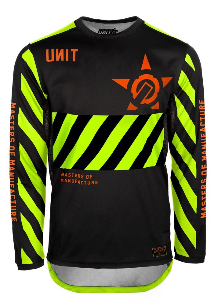 Unit Hazard Motocross Jersey Slim Fit Yellow - Image 1