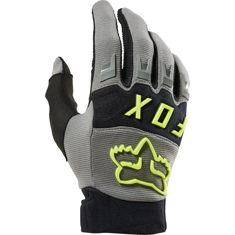 Fox Dirtpaw CE Motocross Gloves Grey / Yellow