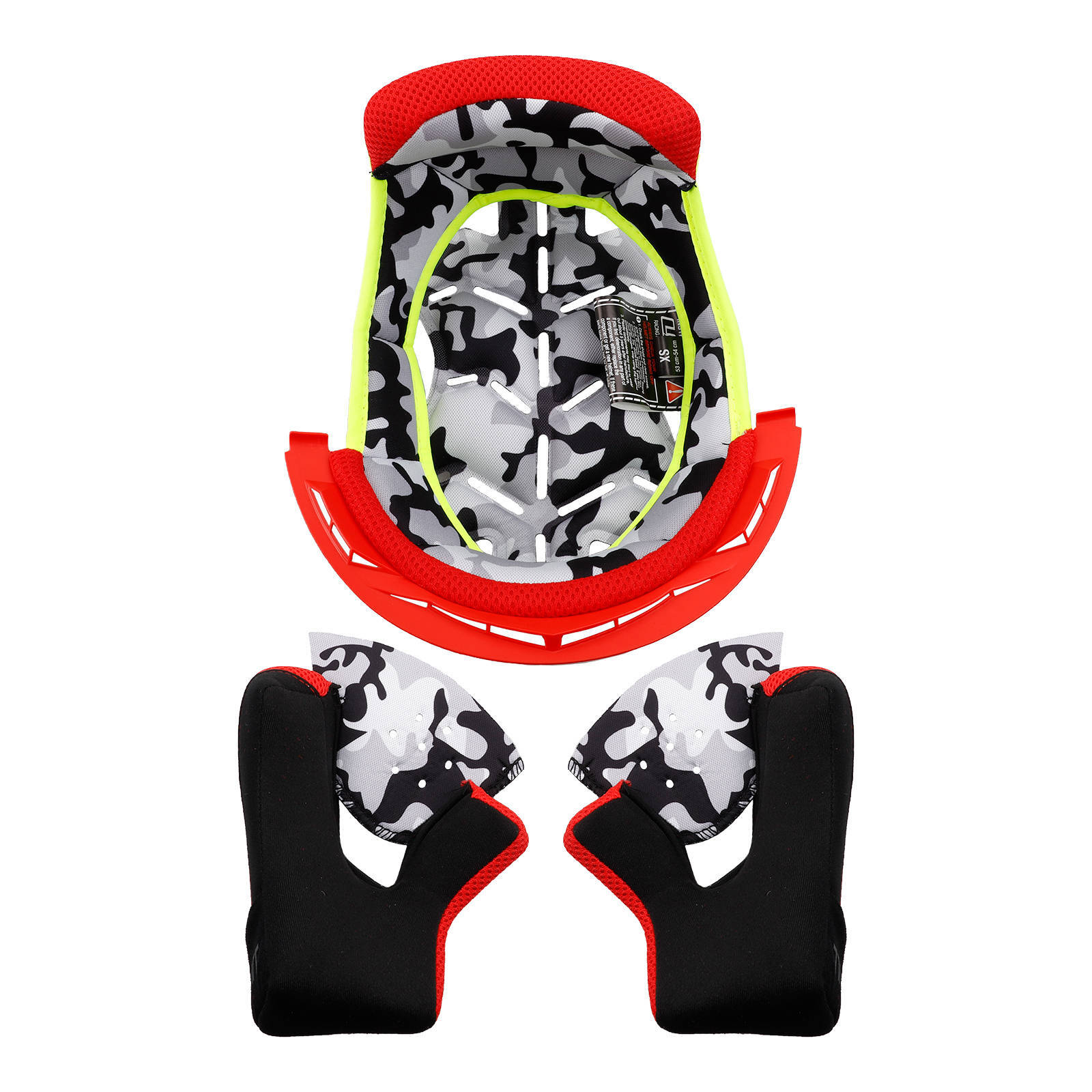 LS2 MX437 Fast Evo Liner - Red - Image 1