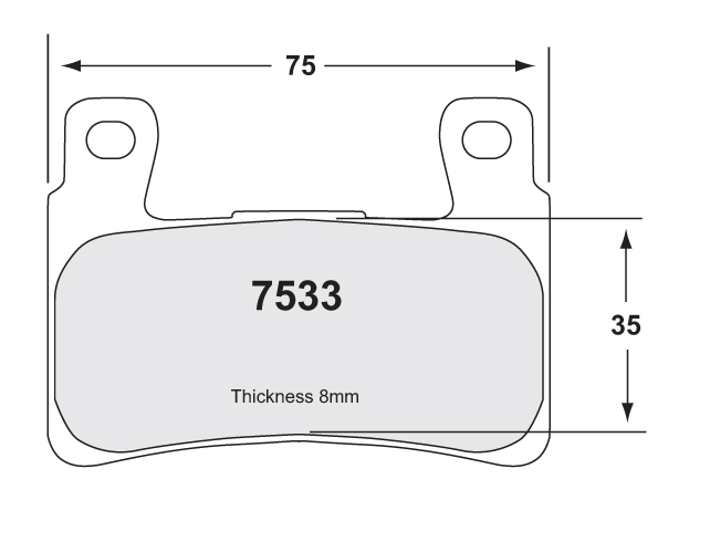 BRAKE PADS HONDA CBR600/900'01 alt BR P07HO45 - Image 1