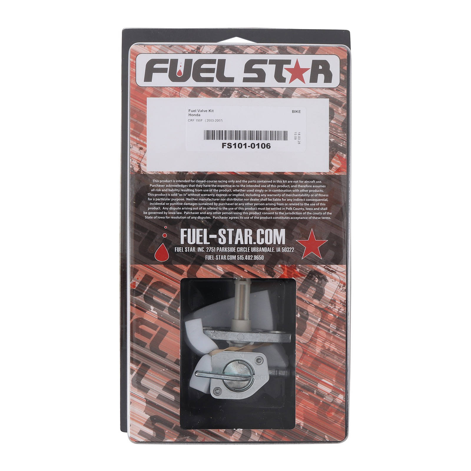 All Balls Racing Fuel Tap Kit (FS101-0106) - Image 1