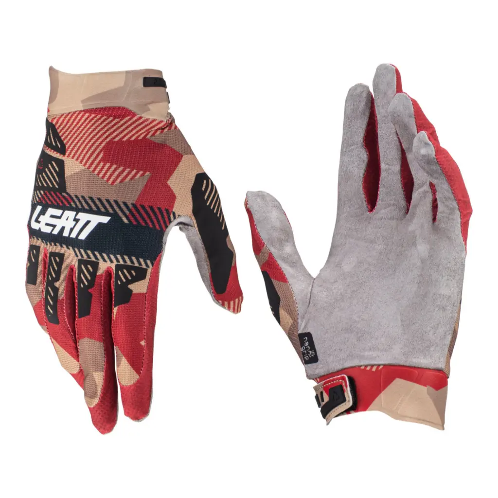 Leatt Moto 2.5 X-Flow Motocross Gloves Rubystone