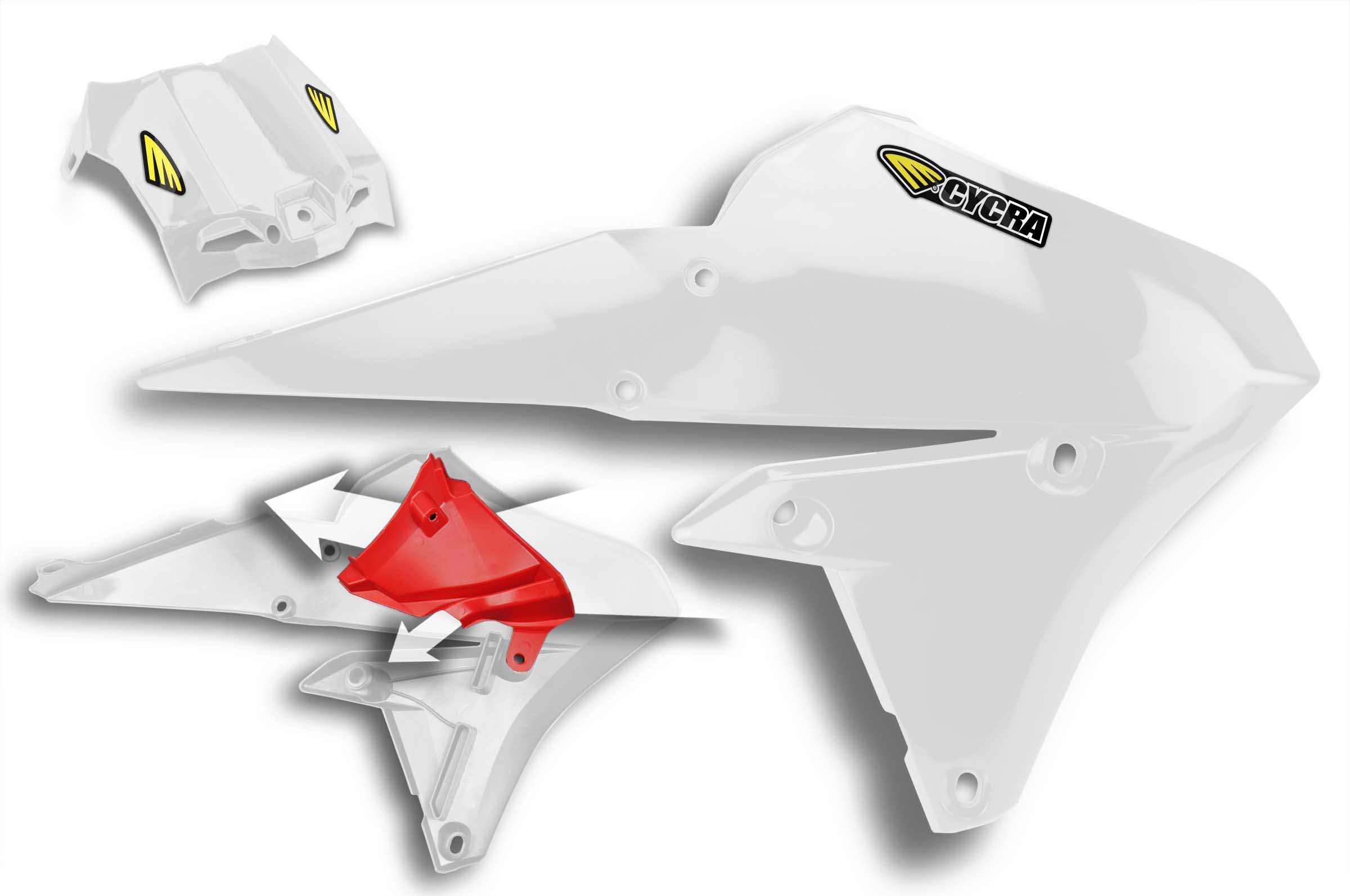 PFLOW SHROUD YZF 250 450 14-WH - Image 1
