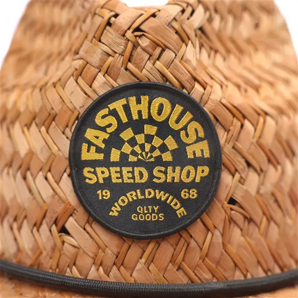 Deco Straw Hat Dark Natural