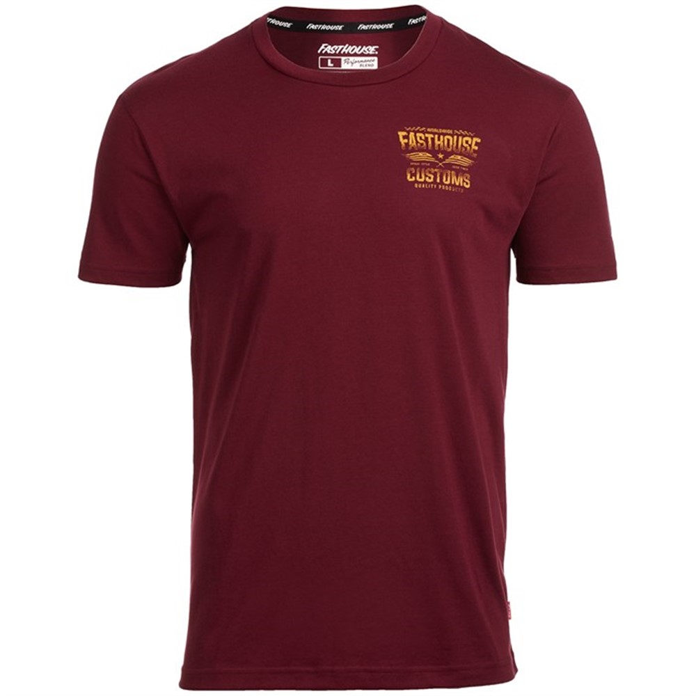 Fasthouse Tremor Tech Tee Maroon - Image 1