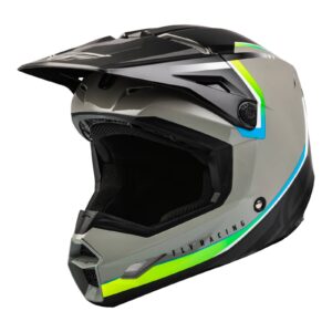 Fly Kinetic Vision Motocross Helmet Grey/Black - Image 1