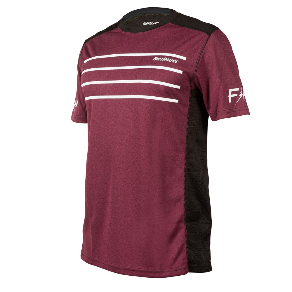Fasthouse Classic Cartel Short Sleeve Jersey Heather Maroon - Image 1