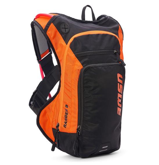 USWE Ranger Dirt BIking Hydration Pack Black/Orange - Image 1