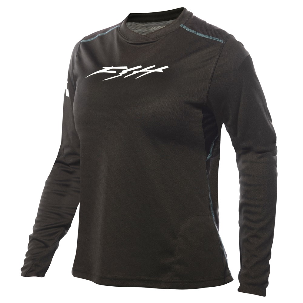 Fasthouse Alloy Ronin Long Sleeved Jersey Ladies Black - Image 1