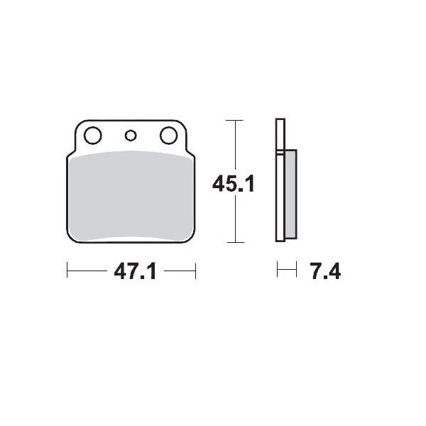 BRAKE PADS REAR MOTO MASTER PRO SINTERED ARCTIC CAT KAWASAKI SUZUKI - Image 1