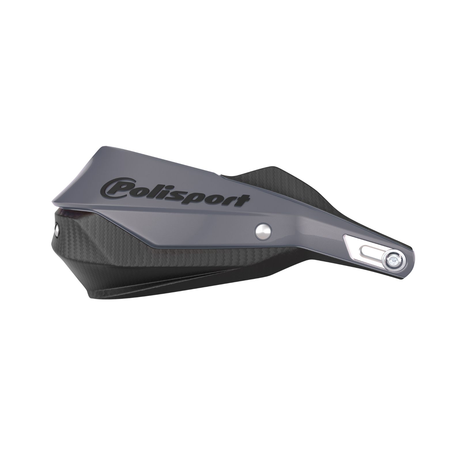 POLISPORT TRAIL BLAZER HANDGUARD W/ METAL BAR - N GREY/BLACK - Image 1