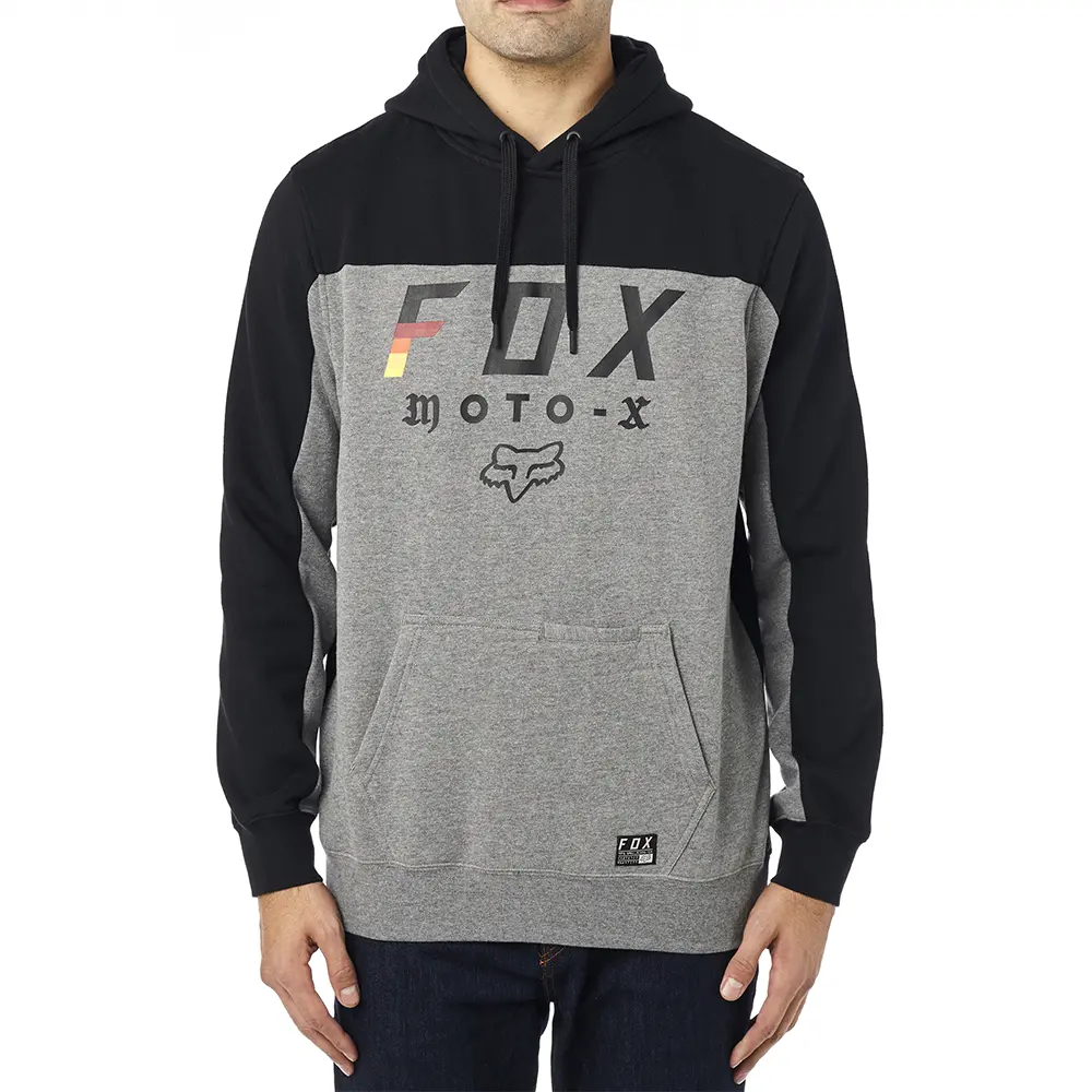 Hoodie Fox Streak Black/Grey