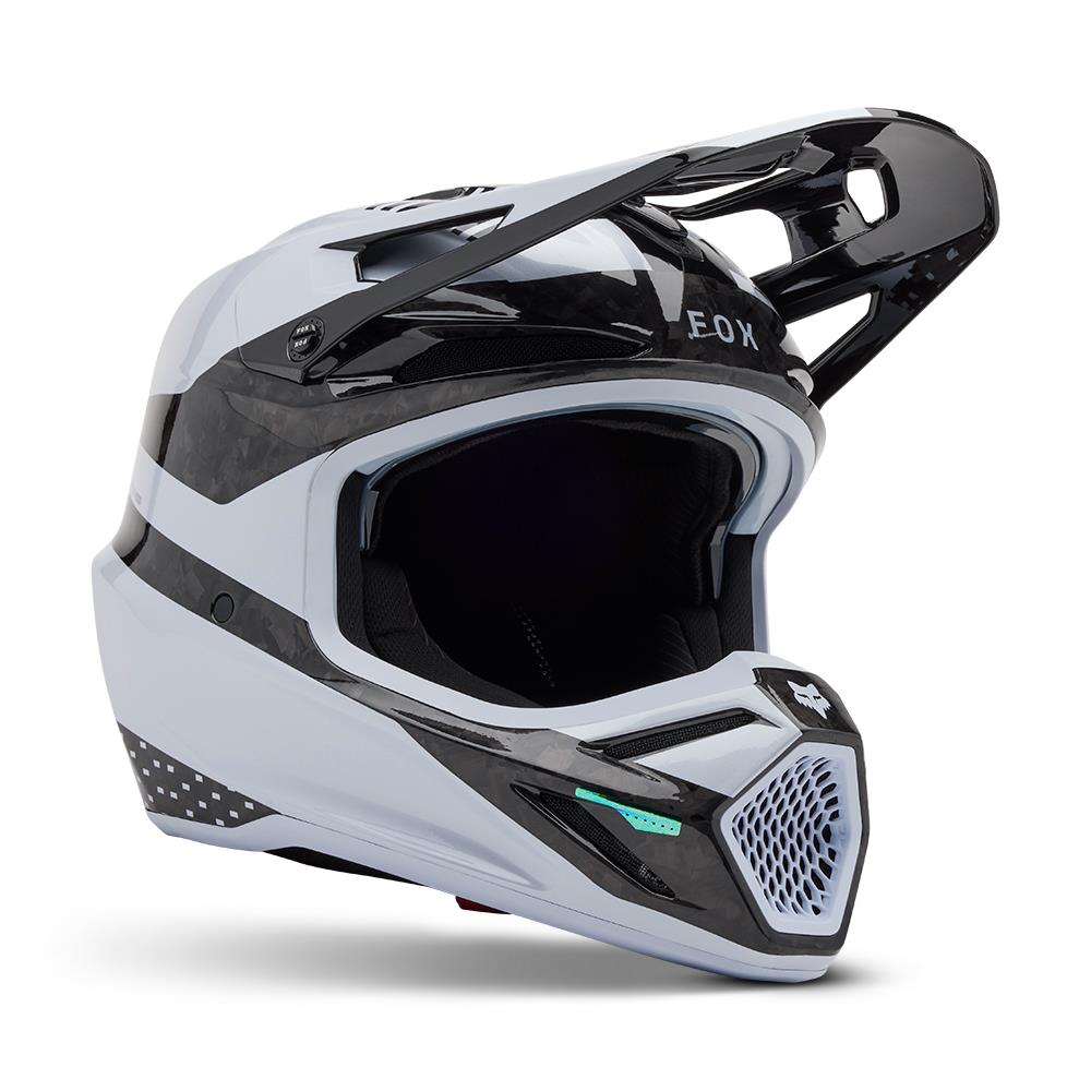 Fox V3 RS 50th LE Motocross Helmet White - Image 1