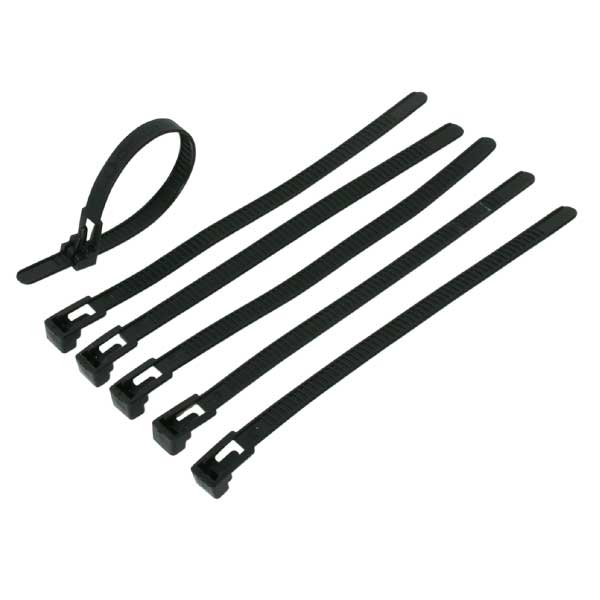 DRC RELEASE TIE BLK 150mm 6pcs - Image 1