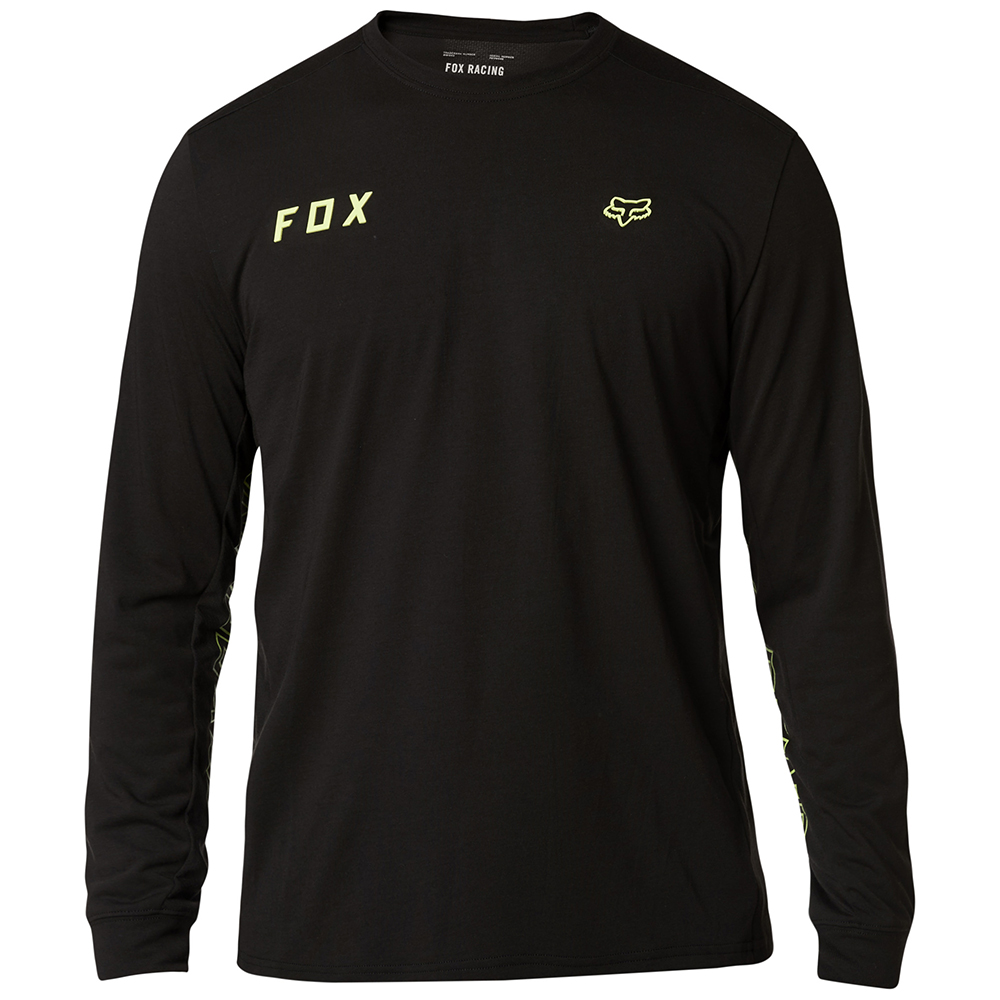 Fox Starter Tech Long Sleeve Tee Black - Image 3