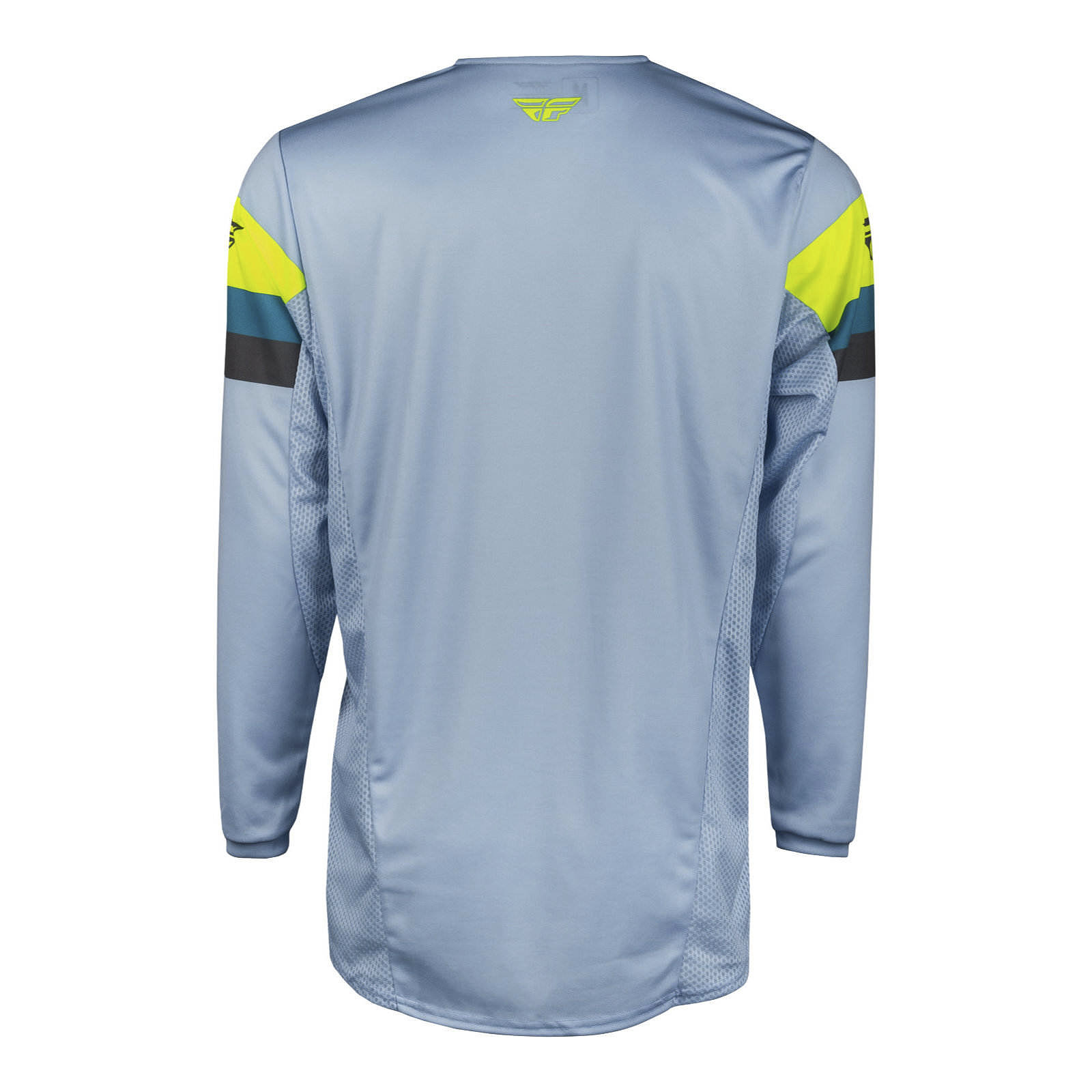 FLY Racing Kinetic Prix Motocross Jersey Ice Grey / Charcoal / Hi-Vis - Image 2