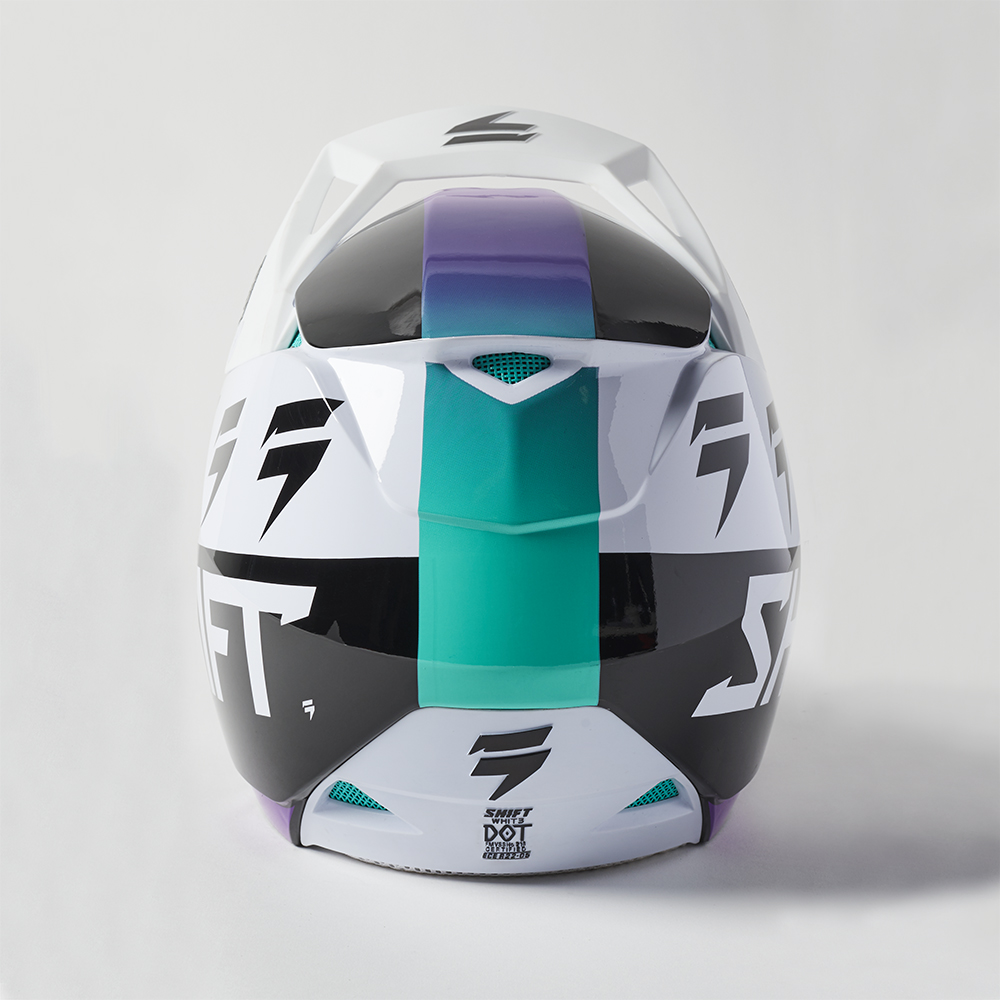 Motocross Helmet Shift White Label UV White/Ultraviolet - Image 4