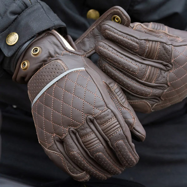 Merlin Stewart Leather Road Gloves Brown - Image 1