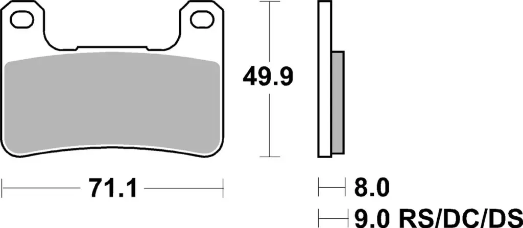 SBS 806DC Front Race Brake Pads