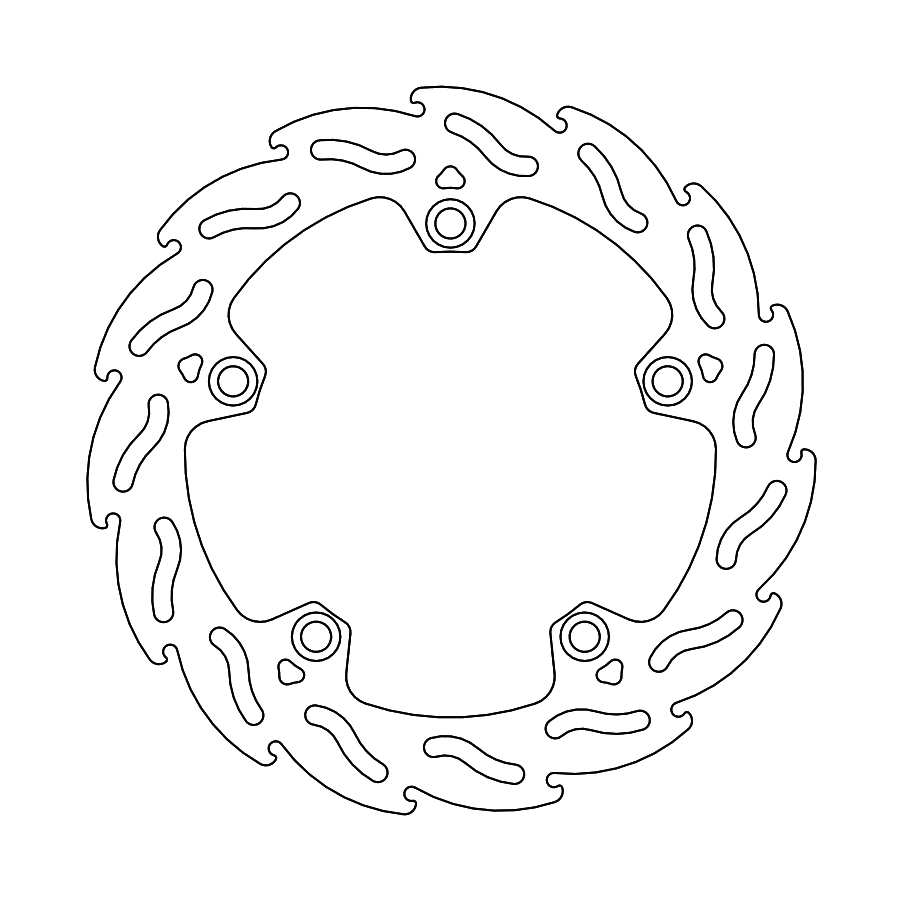 REAR BRAKE ROTOR MOTO MASTER FLAME HONDA CRF1100L AFRICA TWIN AFRICA TWIN 20-21 - Image 1