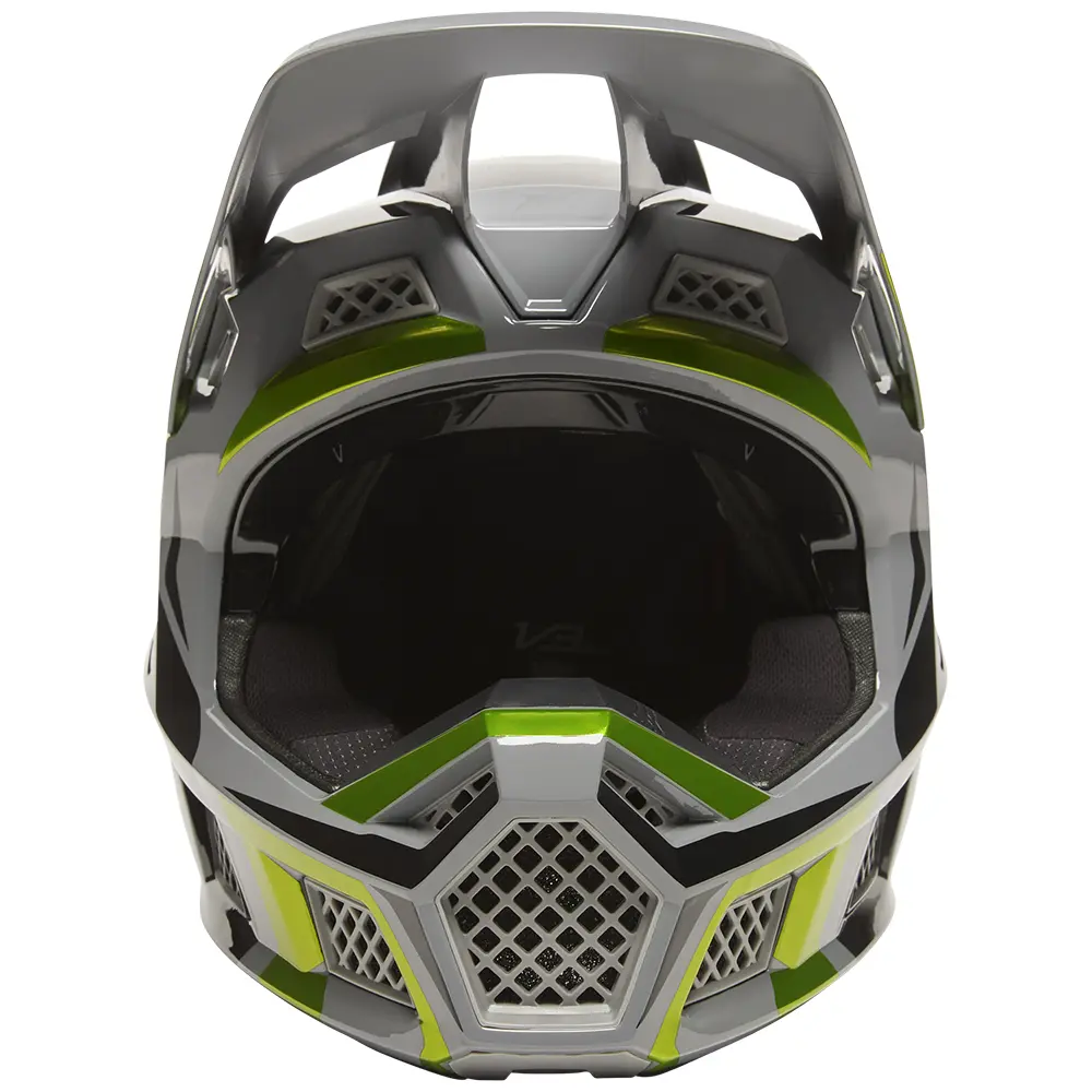 Motocross Helmet Fox V3 RS Mirer Flo Yellow
