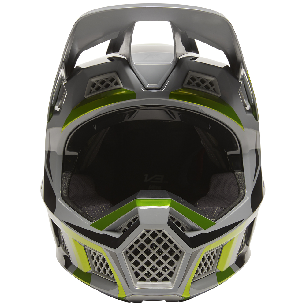 Motocross Helmet Fox V3 RS Mirer Flo Yellow - Image 5
