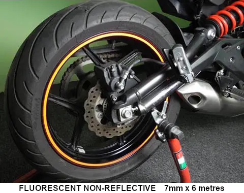 KEITI NON-REFLECTIVE WHEEL STRIPE WS800FG [FLURO GREEN] NS
