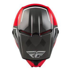Fly Kinetic Vision Motocross Helmet Red/Grey - Image 3
