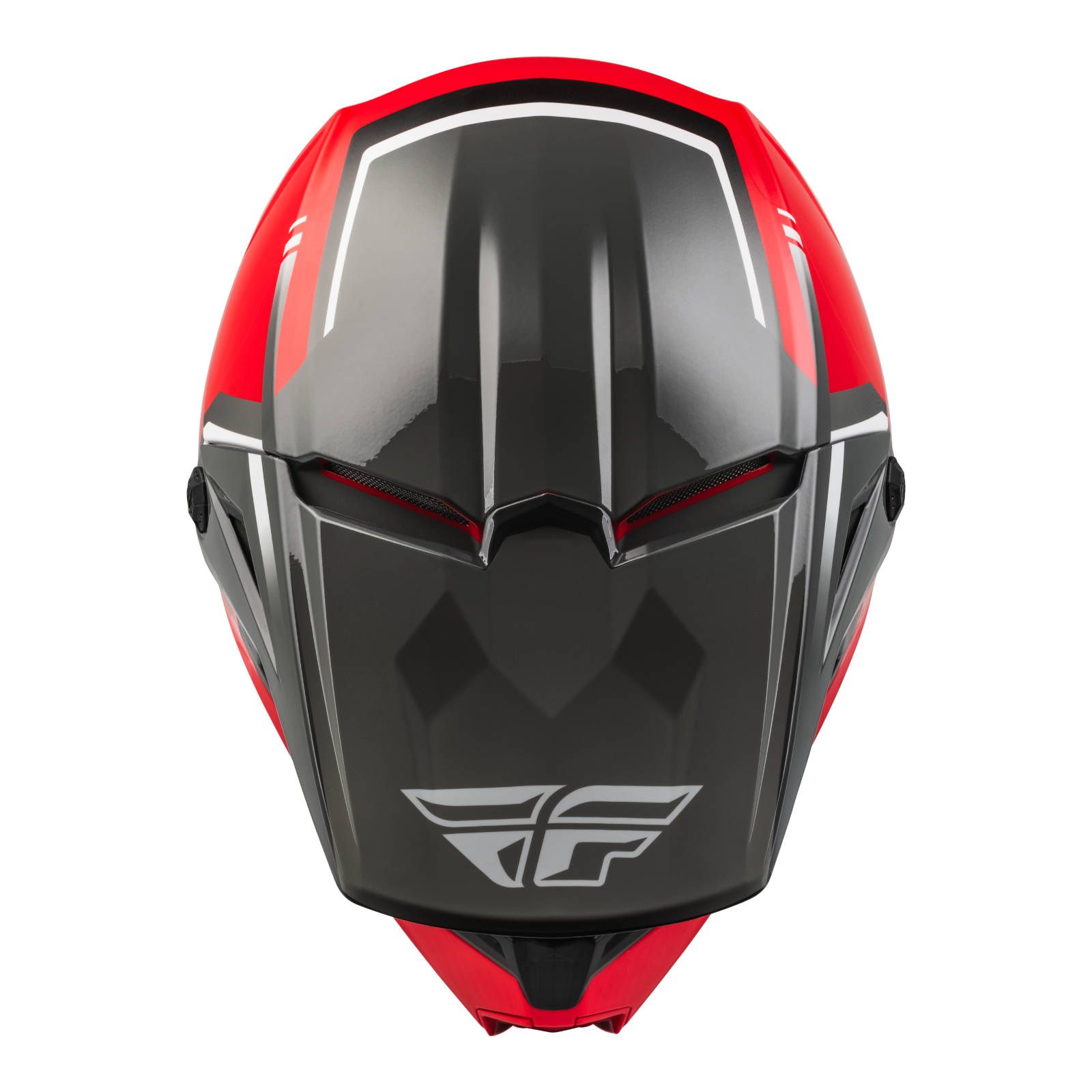 Fly Kinetic Vision Motocross Helmet Red/Grey - Image 3