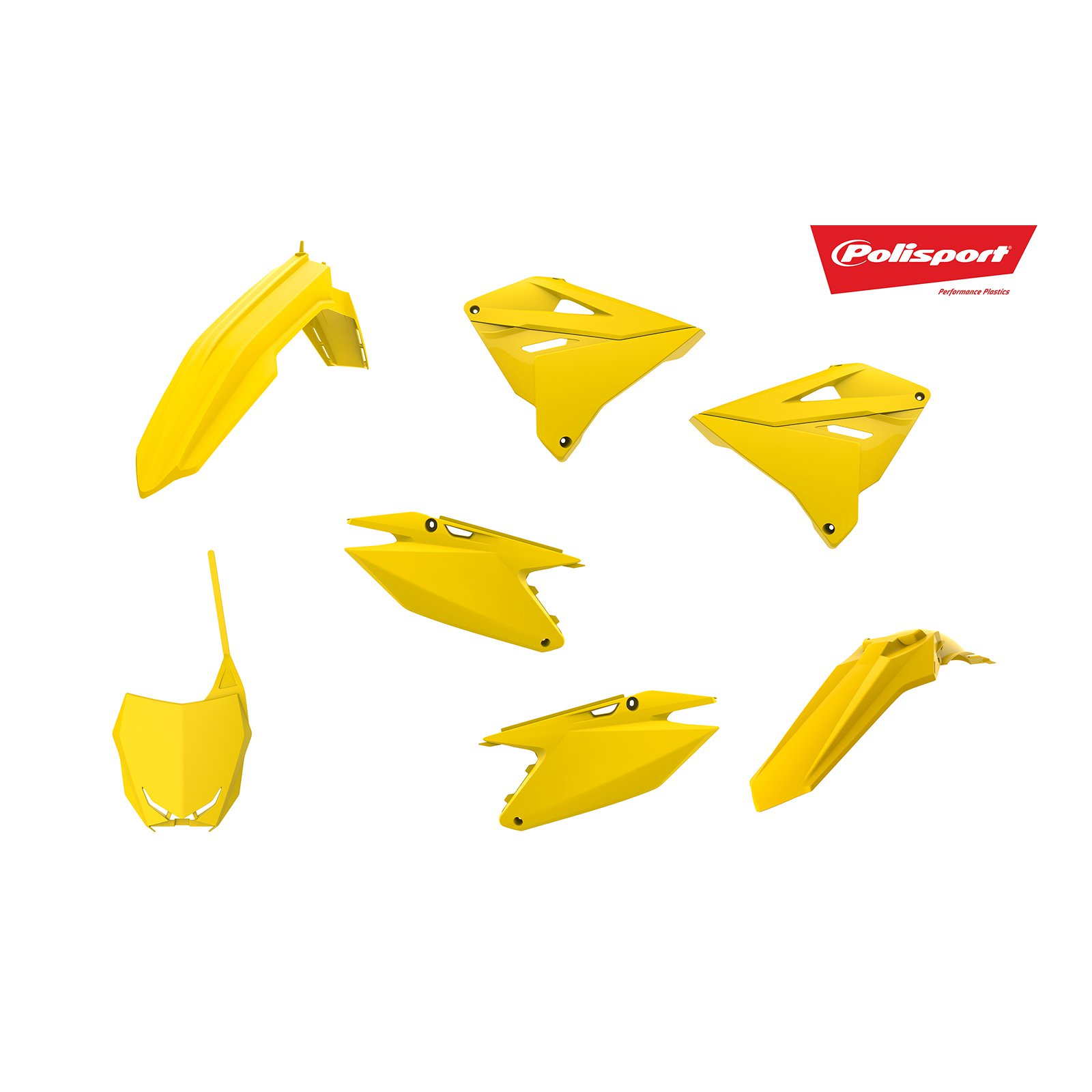 POLISPORT MX RESTYLING KIT SUZ RM125/250 01-08 - YEL - Image 1