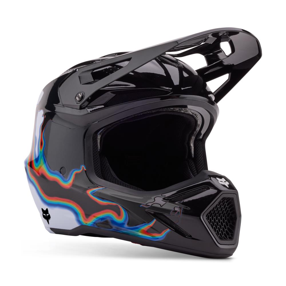 Fox V3 RS Scans LE Motocross Helmet Mips CE White/Black - Image 1