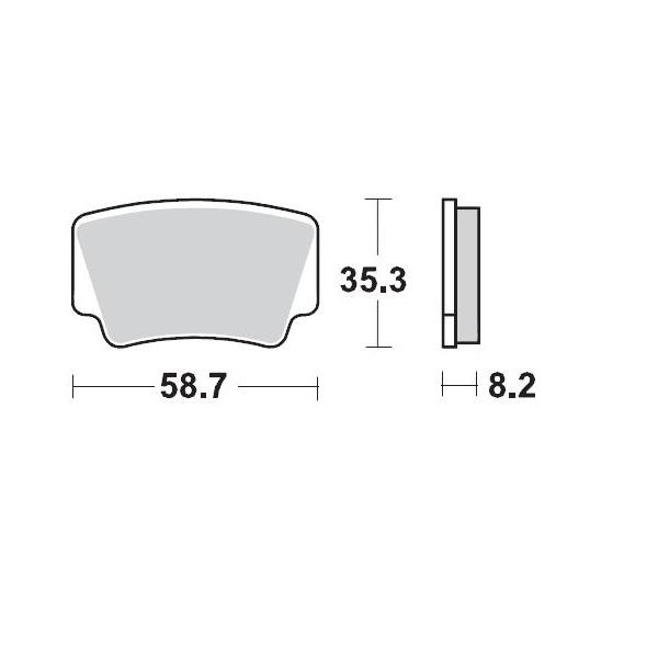 BRAKE PADS MOTO MASTER KTM450XC 08-10 KTM505SX ATV 10-13 KTM525XC 08-13 - Image 1