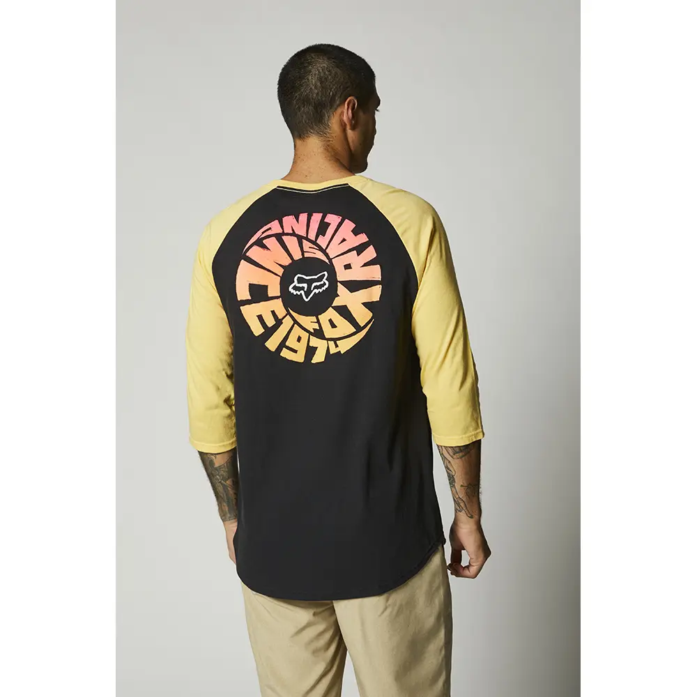 Tee Fox Revolver Raglan Black/Gold
