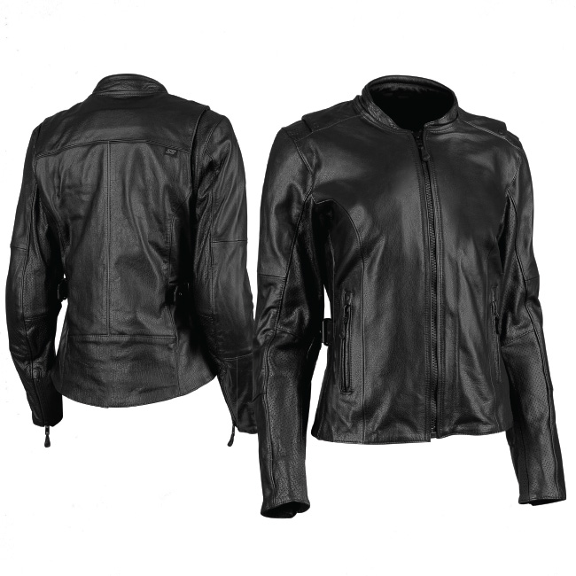 Speed & Strength Leather Jacket Throttle Body Ladies Black - Image 1