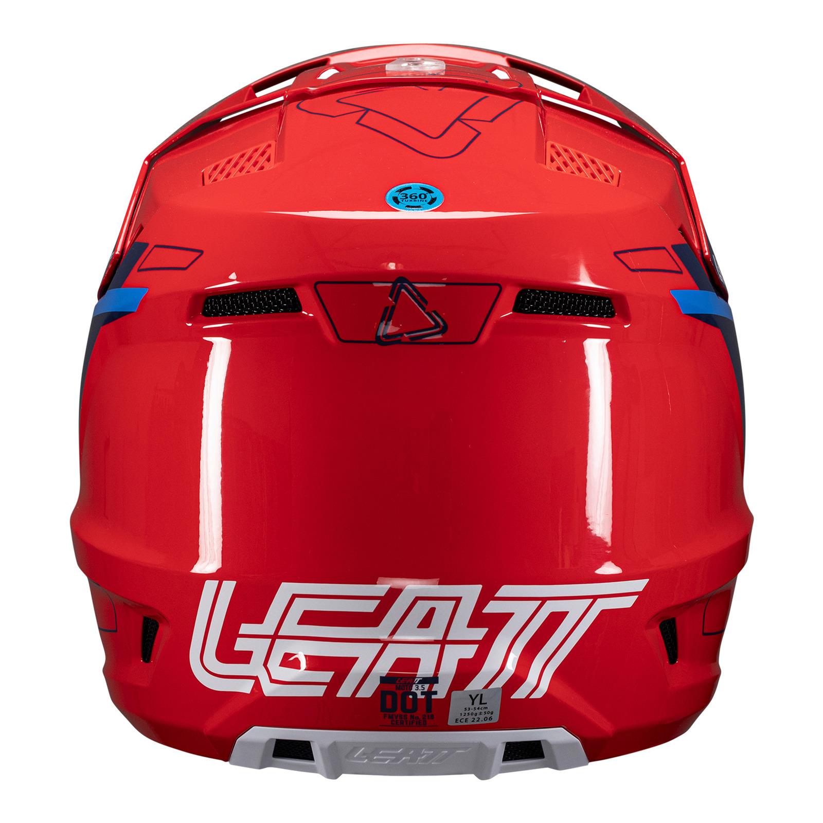 Leatt 3.5 Junior Motocross Helmet Kit - Red - Image 2