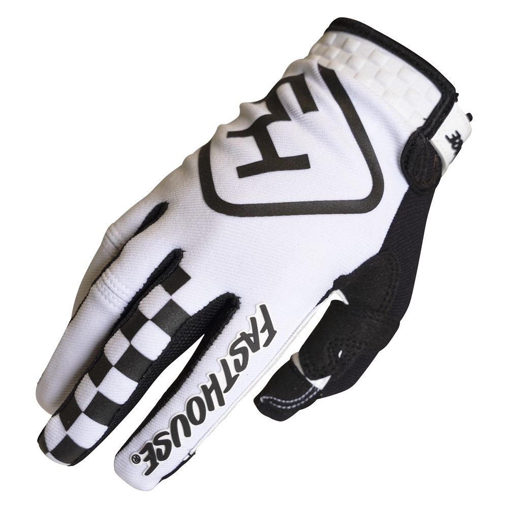 Fasthouse Youth Speed Style Legacy Motocross Glove White/Black - Image 1
