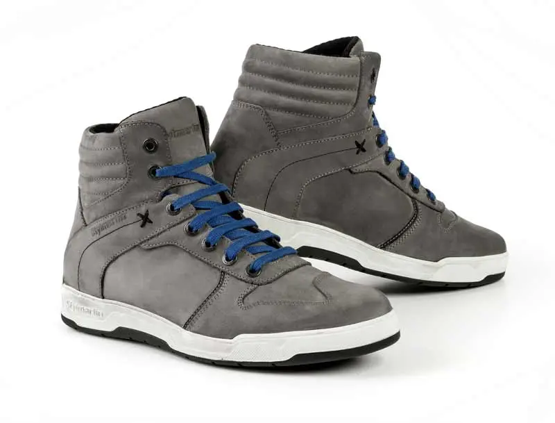 SMOKE SHORT URBAN BOOTS GREY LEATHER 46