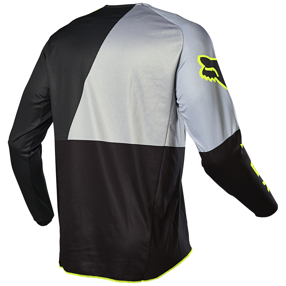 Motocross Jersey Fox 180 Lovl Special Edition Youth Black/Yellow - Image 2
